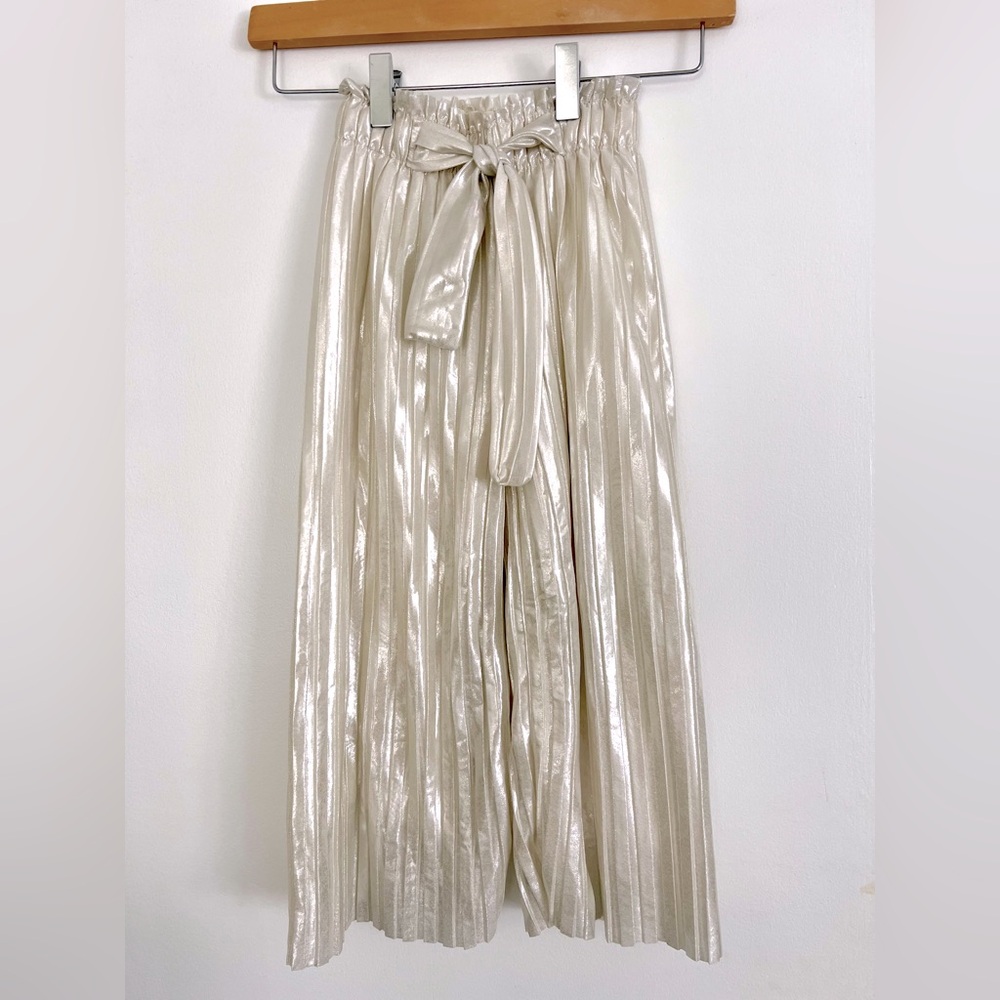 Zara Kids Metallic Elastic Pants